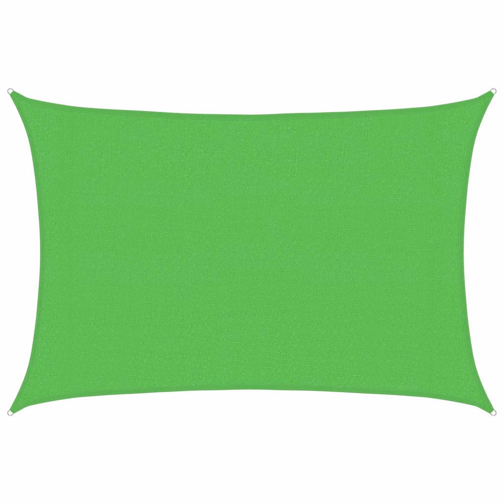 vidaXL Sunshade Sail 160 g/m² Light Green 3x4.5 m HDPE 2