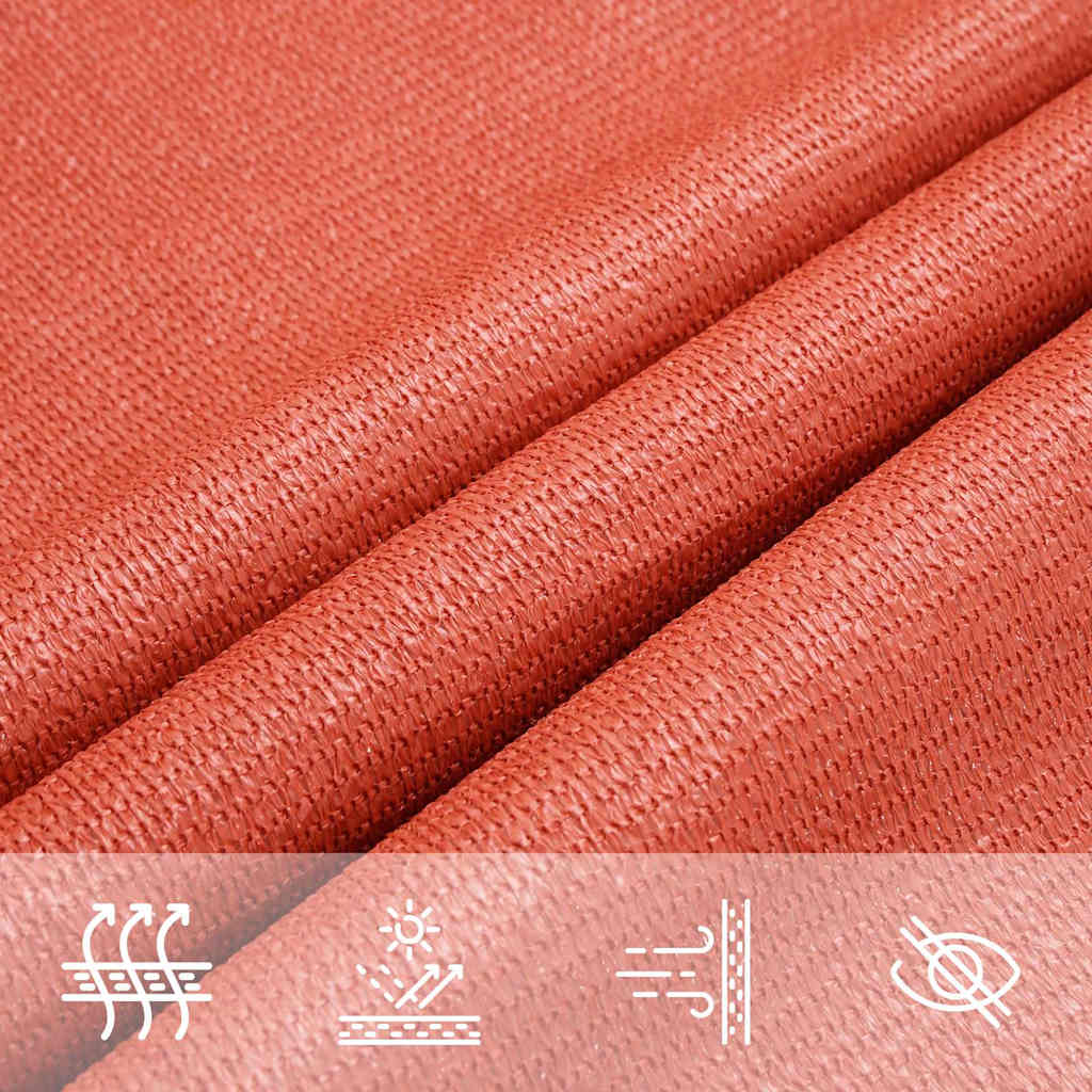 Sunshade Sail 160 g/m² 4x5 m HDPE Terracotta