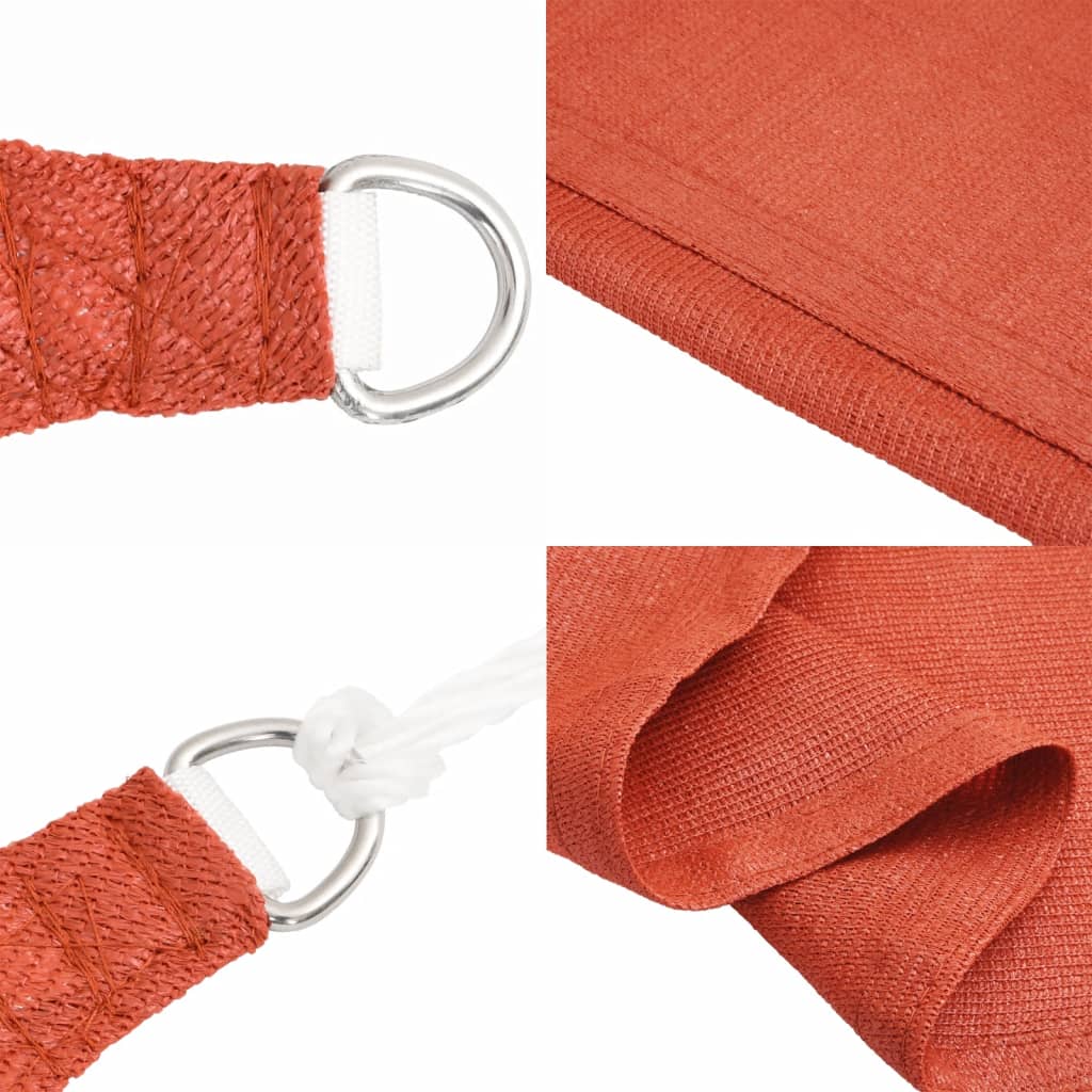 vidaXL Sunshade Sail 160 g/m² Terracotta 6x8 m HDPE 6