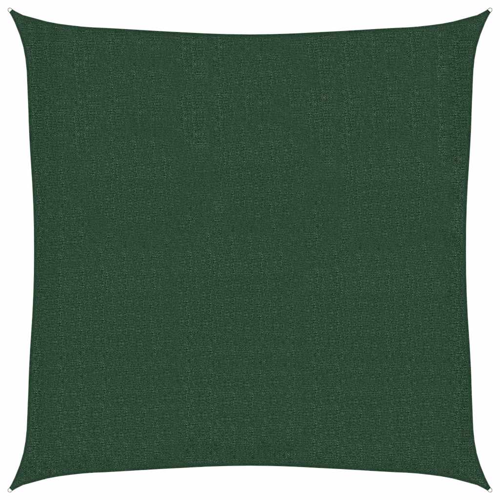 vidaXL Sunshade Sail 160 g/m² Dark Green 3.6x3.6 m HDPE 2