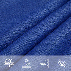 vidaXL Sunshade Sail 160 g/m² Blue 2.5x4.5 m HDPE 5