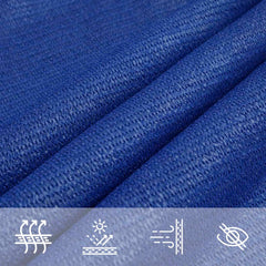 vidaXL Sunshade Sail 160 g/m² Rectangular Blue 6x8 m HDPE 5