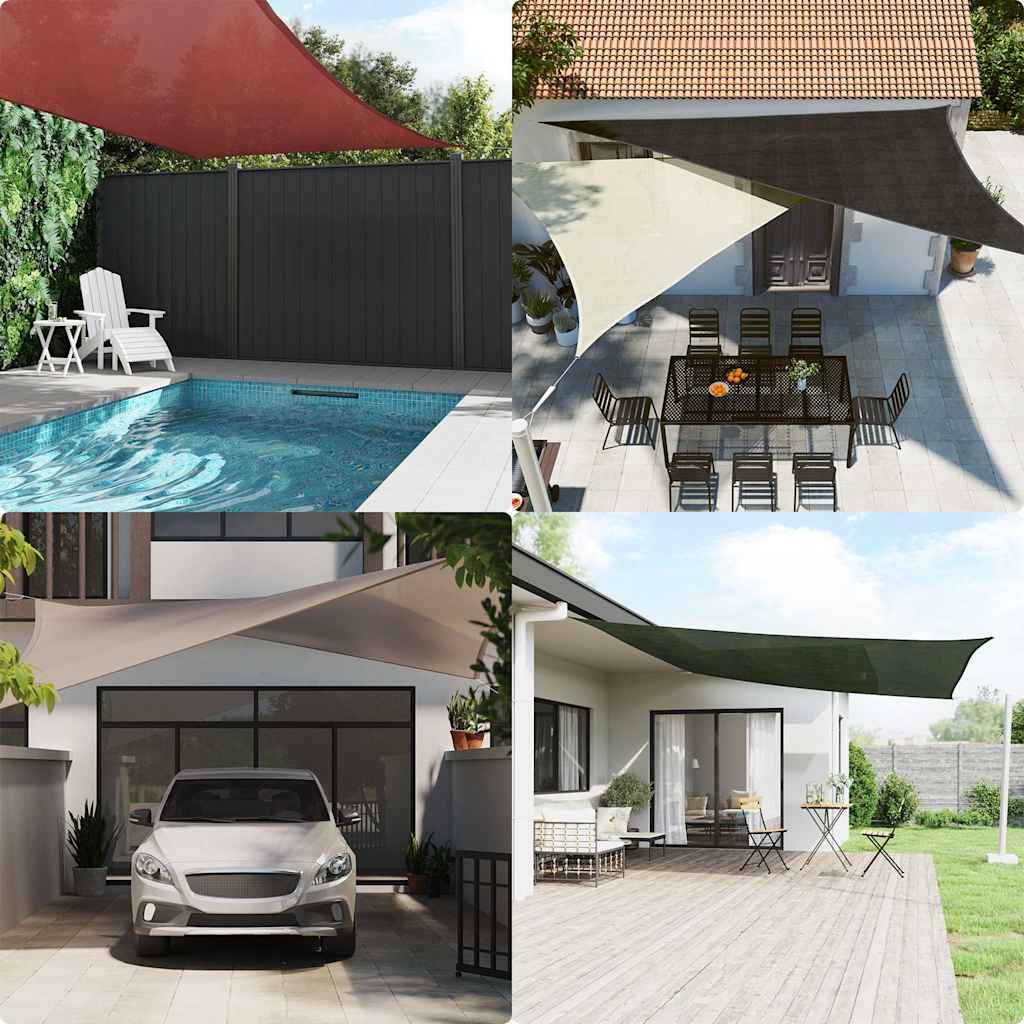 vidaXL Sunshade Sail | Blue | 100% High-density polyethylene (HDPE) | Large 3
