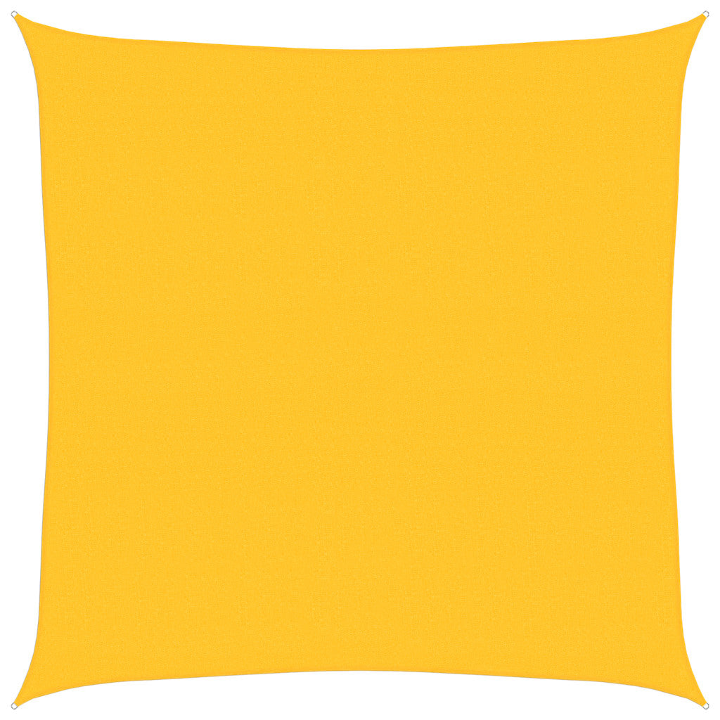 vidaXL Sunshade Sail 160 g/m² Square Yellow 6x6 m HDPE 2