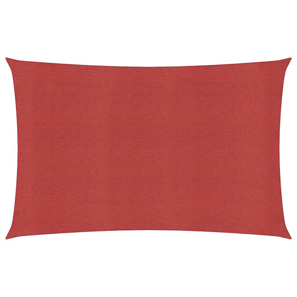 vidaXL Sunshade Sail 160 g/m² Red 2.5x5 m HDPE 2