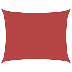 Sunshade Sail 160 g/m² 6x7 m HDPE Width 6 m Drop 7 m Red