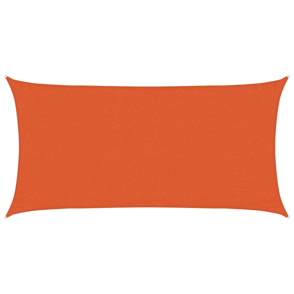 vidaXL Sunshade Sail 160 g/m² Rectangular Orange 3x6 m HDPE 2