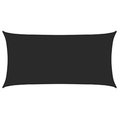 vidaXL Sunshade Sail 160 g/m² Black 3x6 m HDPE 2