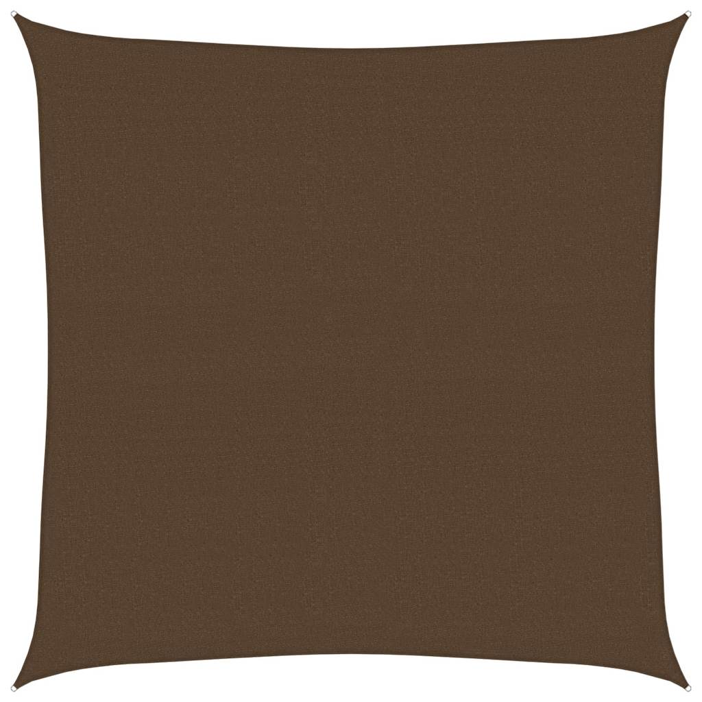 vidaXL Sunshade Sail 160 g/m² Brown 6x6 m HDPE 2