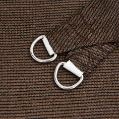 vidaXL Sunshade Sail 160 g/m² Brown 6x6 m HDPE 5