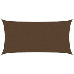 vidaXL Sunshade Sail 160 g/m² Brown 2.5x5 m HDPE 2