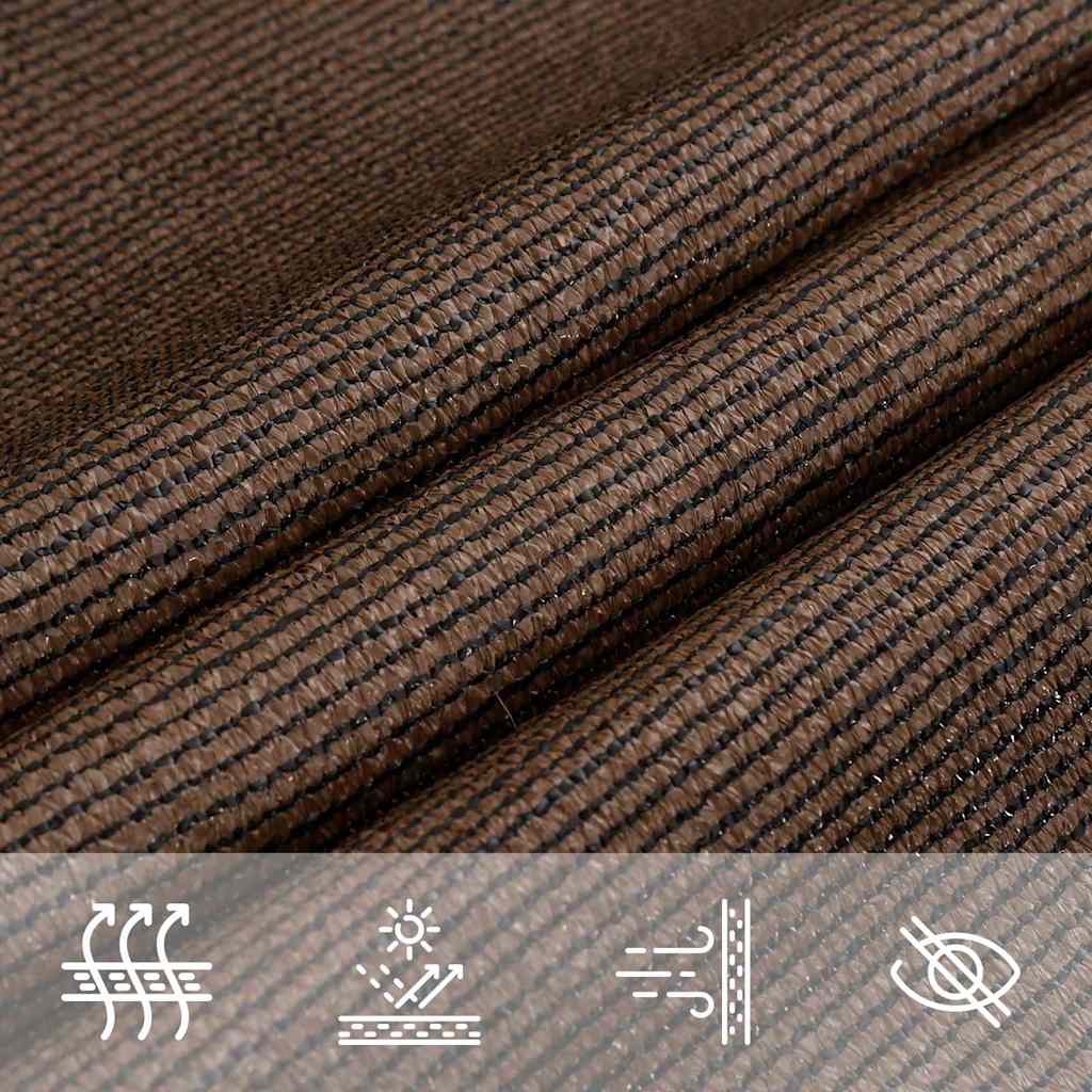 vidaXL Sunshade Sail 160 g/m² Brown 3x4 m HDPE 6