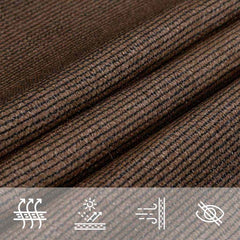 vidaXL Sunshade Sail 160 g/m² Brown 3x4 m HDPE 6