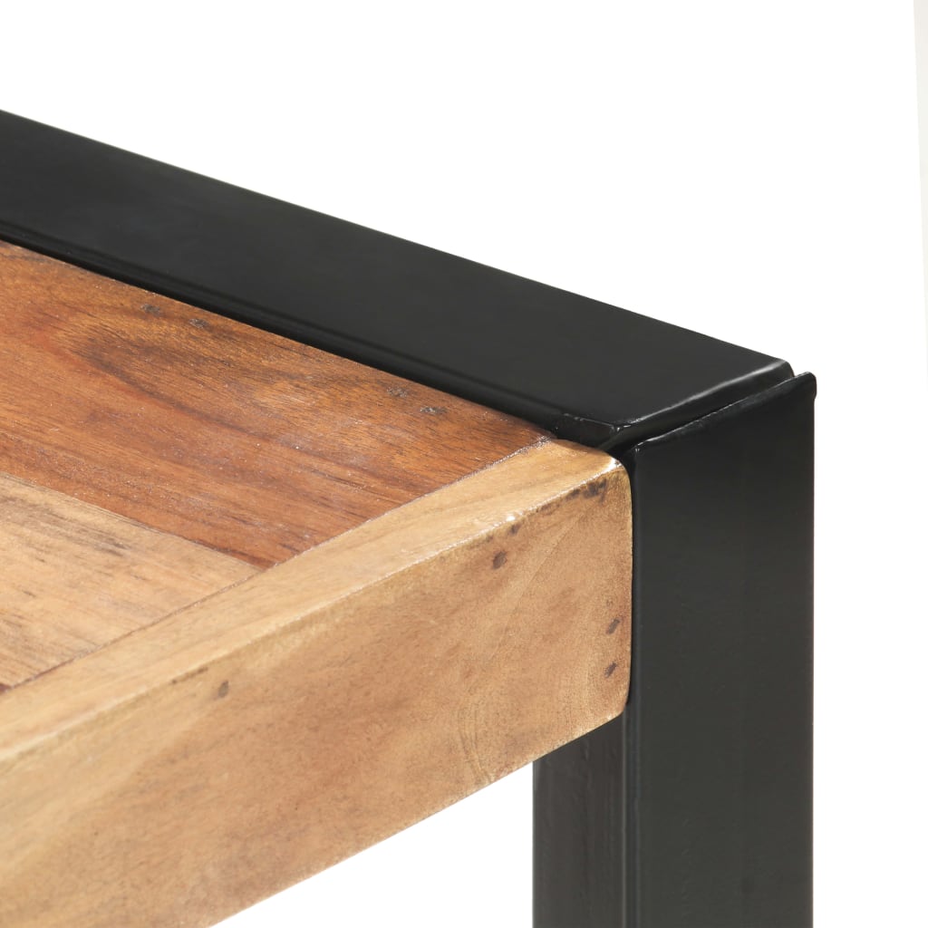 vidaXL Dining Table 160x80x75 cm Solid Wood 4