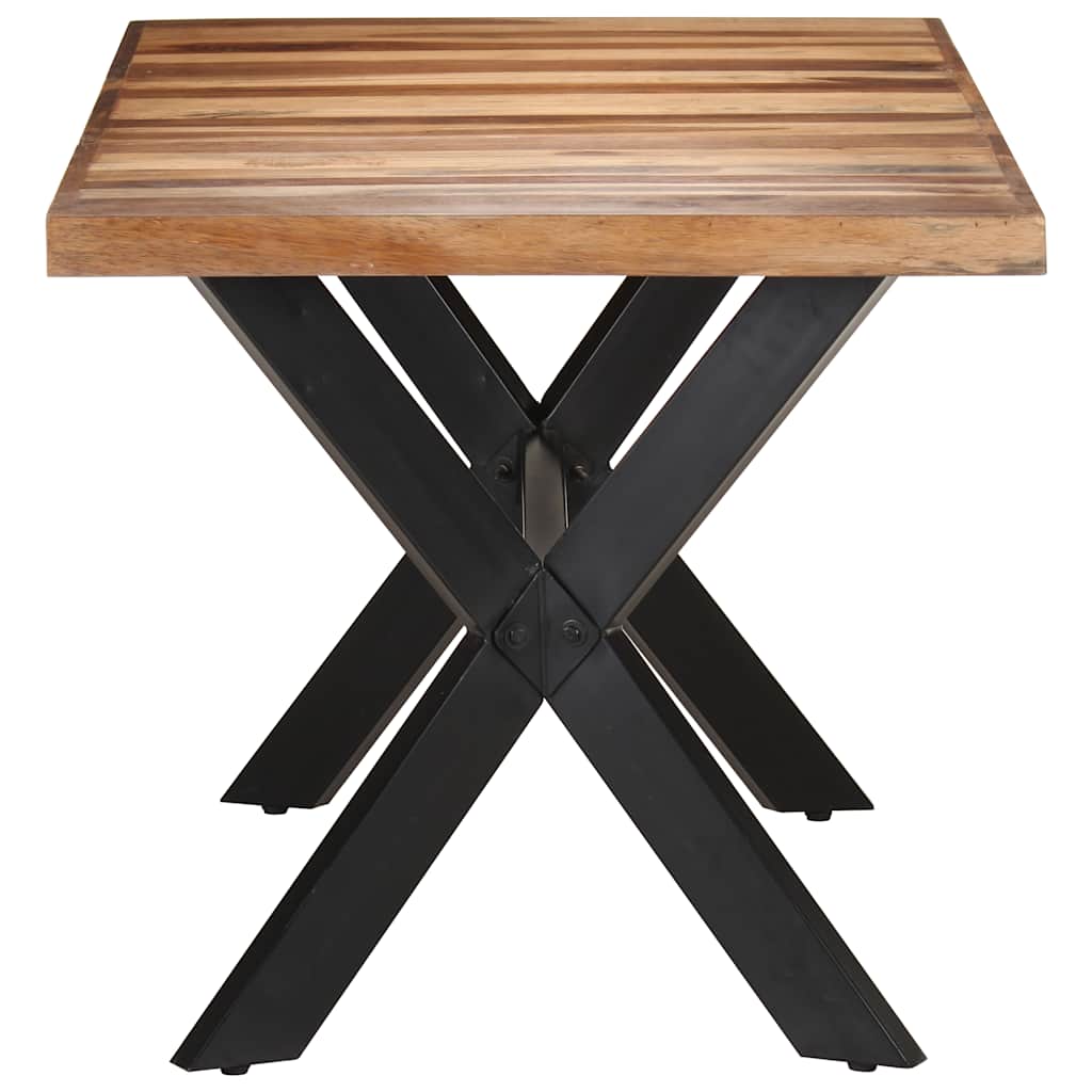 vidaXL Dining Table 160x80x75 cm Solid Wood with Honey Finish 3