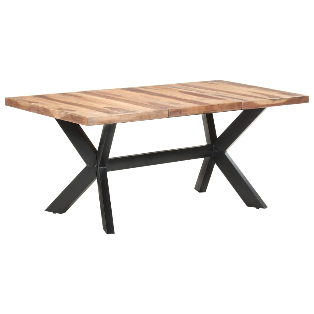 vidaXL Dining Table 180x90x75 cm Solid Wood with Honey Finish 1