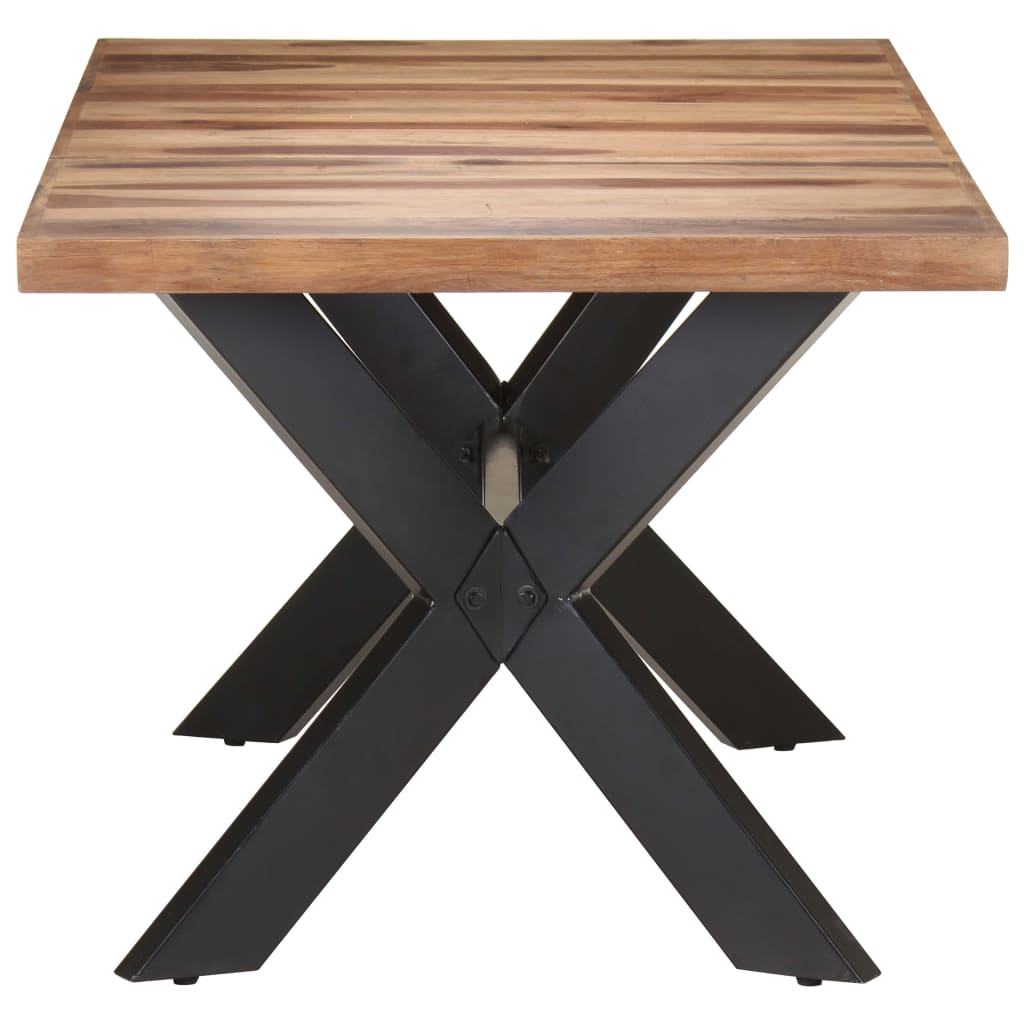 vidaXL Dining Table 180x90x75 cm Solid Wood with Honey Finish 3