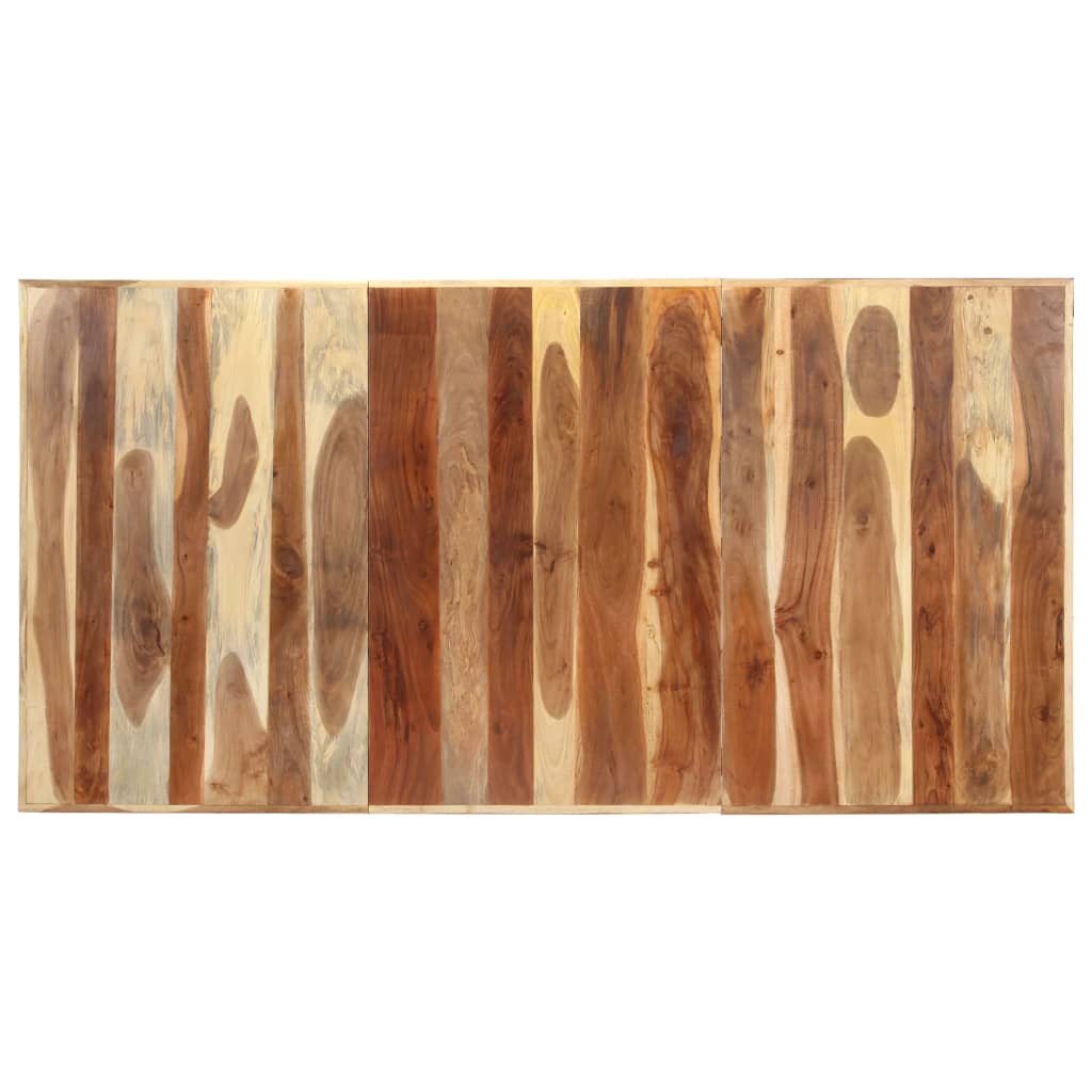vidaXL Dining Table 200x100x75 cm Solid Wood with Honey Finish 4