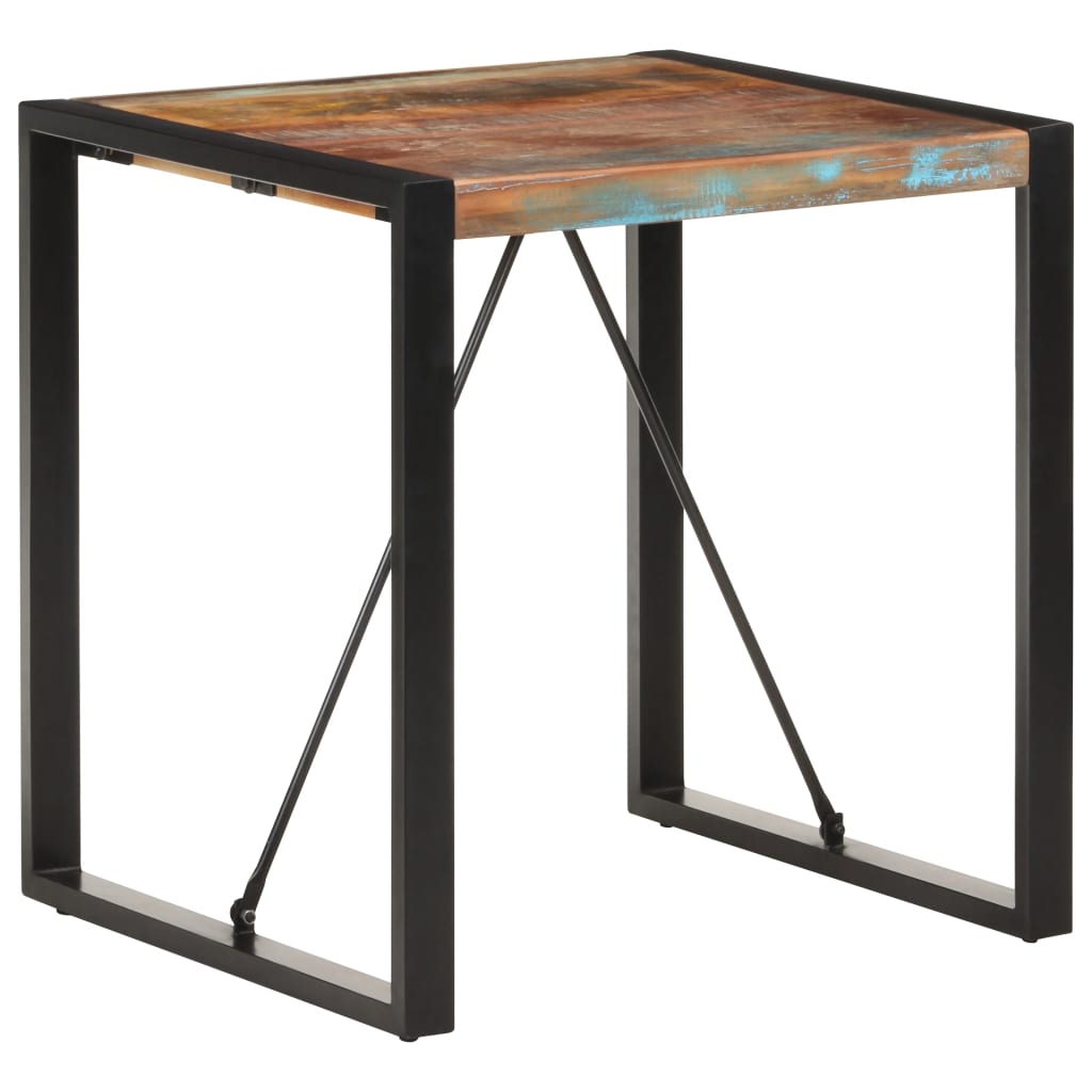 vidaXL Dining Table 70x70x75 cm Solid Reclaimed Wood 1