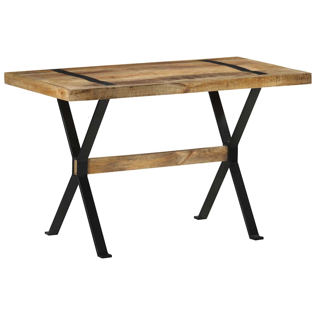 vidaXL Dining Table 120x60x76 cm Rough Mango Wood 1