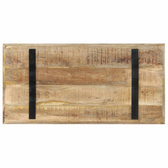 vidaXL Dining Table 120x60x76 cm Rough Mango Wood 4