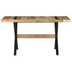 vidaXL Dining Table 140x70x76 cm Rough Mango Wood 2