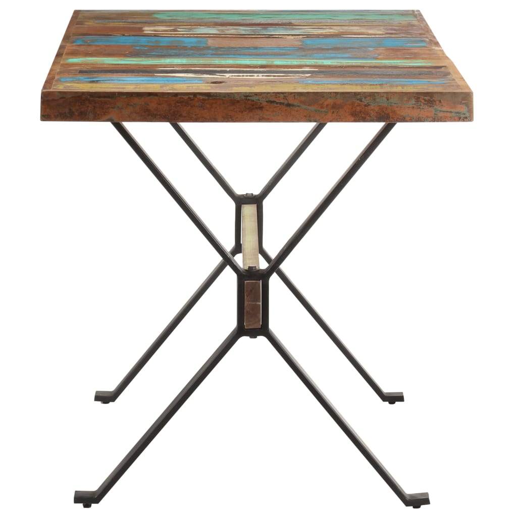 vidaXL Dining Table 140x70x76 cm Solid Reclaimed Wood 3