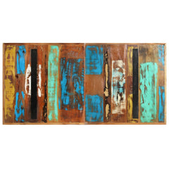 vidaXL Dining Table 140x70x76 cm Solid Reclaimed Wood 4