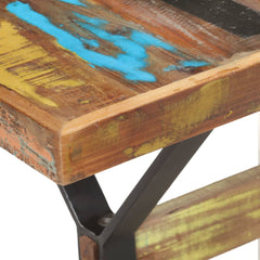 vidaXL Dining Table 140x70x76 cm Solid Reclaimed Wood 5