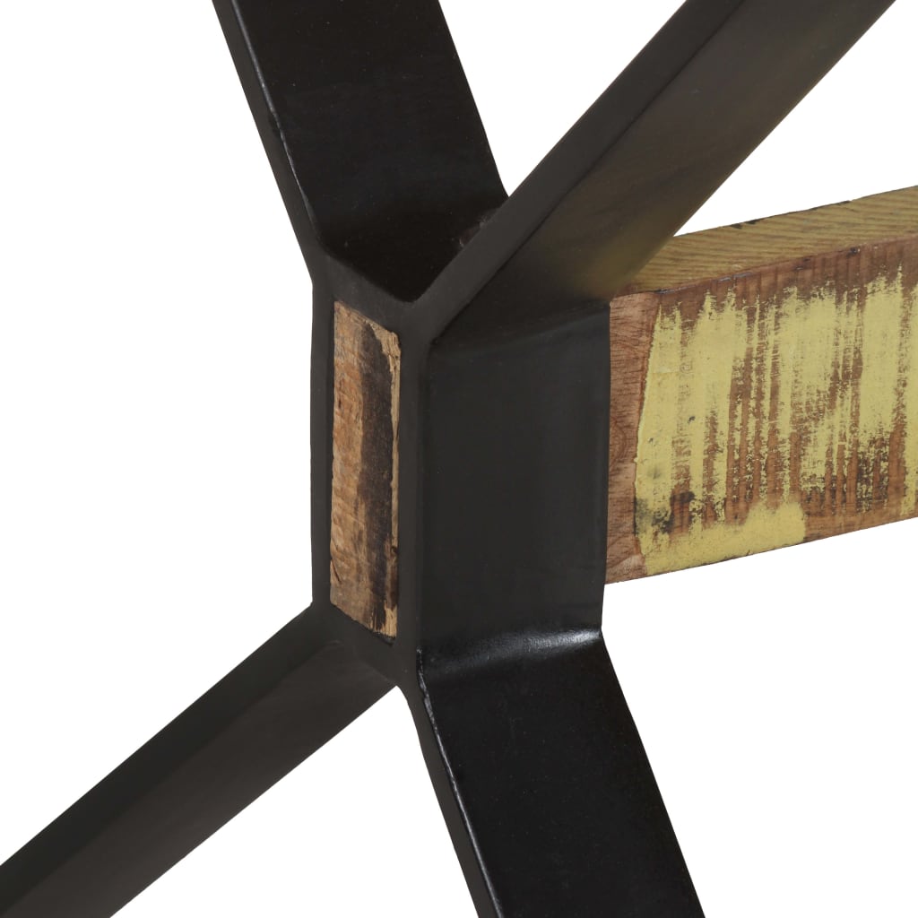 vidaXL Dining Table 160x80x76 cm Solid Reclaimed Wood 6