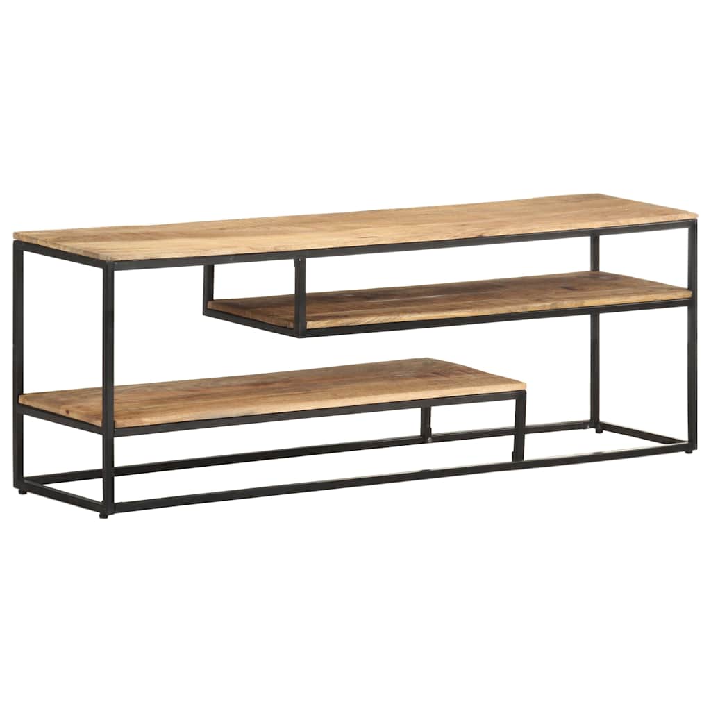 321623 vidaXL TV Cabinet 130x30x45 cm Rough Mango Wood 3
