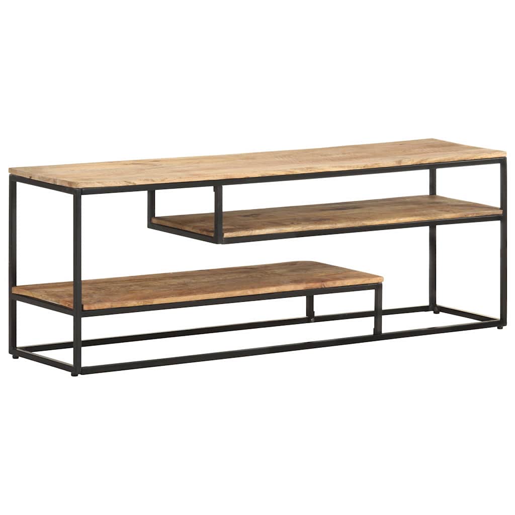 321623 vidaXL TV Cabinet 130x30x45 cm Rough Mango Wood 4