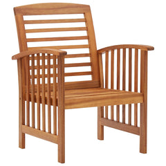 Oil Natural Solid Acacia Wood 2x single chair