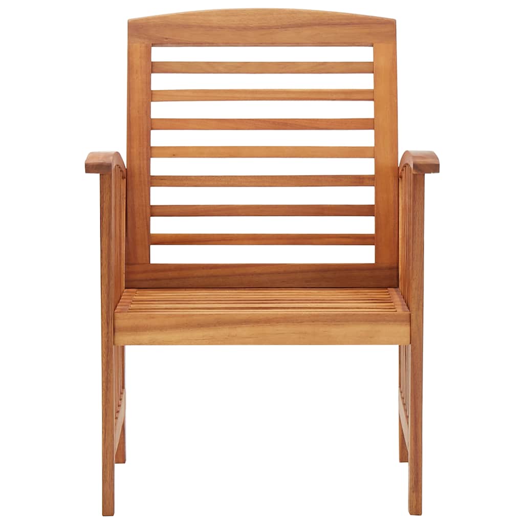 Oil Natural Solid Acacia Wood 2x single chair