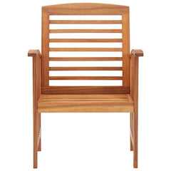 Oil Natural Solid Acacia Wood 2x single chair