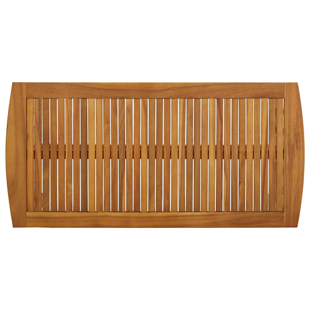 vidaXL Coffee Table | Brown | Solid Acacia wood | Medium | Decorative Inlays 4