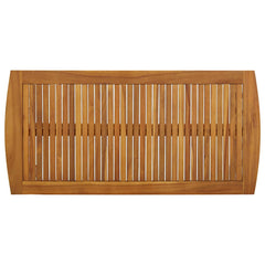 vidaXL Coffee Table | Brown | Solid Acacia wood | Medium | Decorative Inlays 4