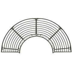 vidaXL Garden Half Round Tree Bench 160 cm Steel 3