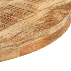 vidaXL Bistro Table Round Ø60x75 cm Rough Mango Wood 4