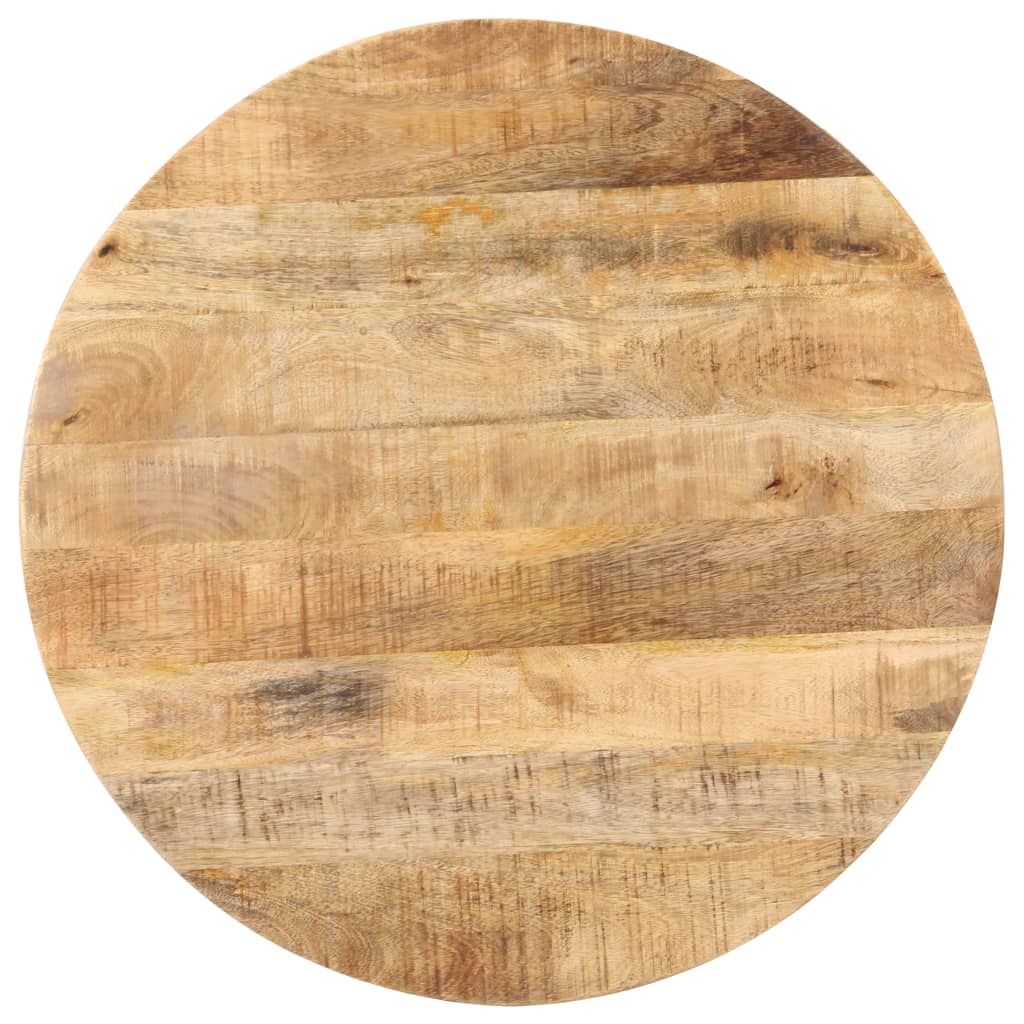 vidaXL Bistro Table Round Ø70x75 cm Rough Mango Wood 3