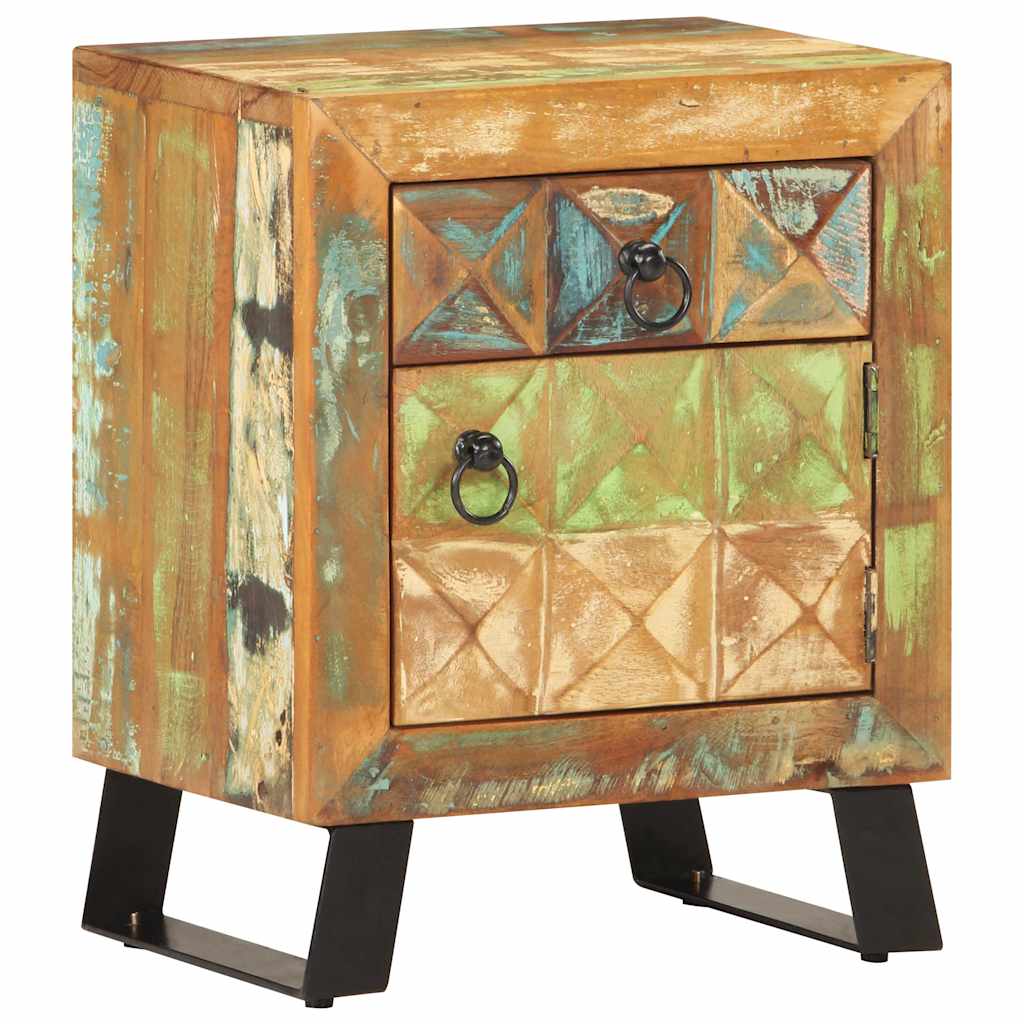 320377 vidaXL Bedside Cabinet 40x30x50 cm Solid Reclaimed Wood 2