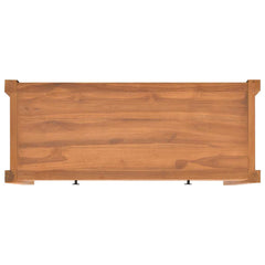 vidaXL TV Cabinet | Natural Teak | Teak Wood, Plywood | Medium | TV Cabinet 6