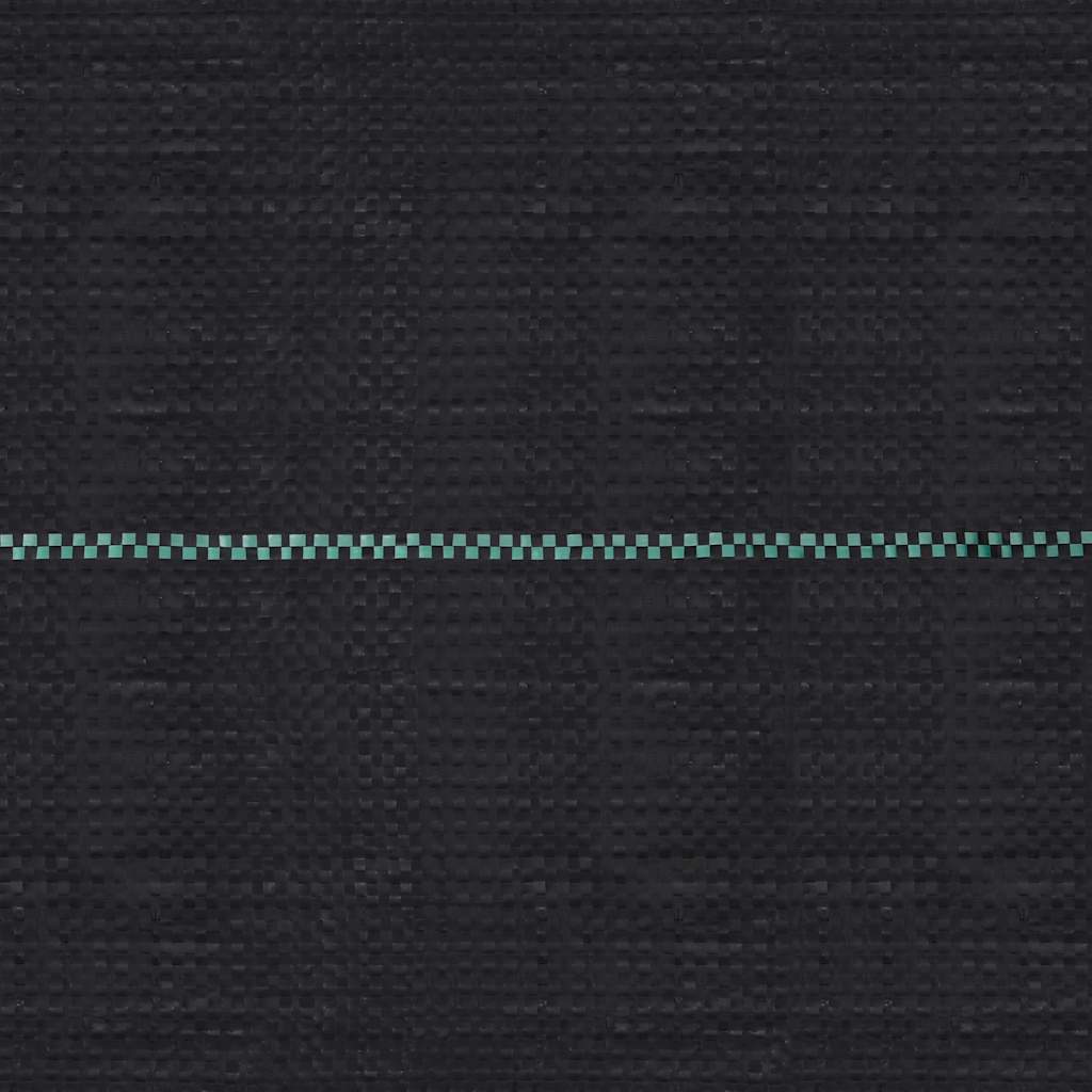 vidaXL Weed Membrane | Black with green stripes | 100% Polypropylene 3