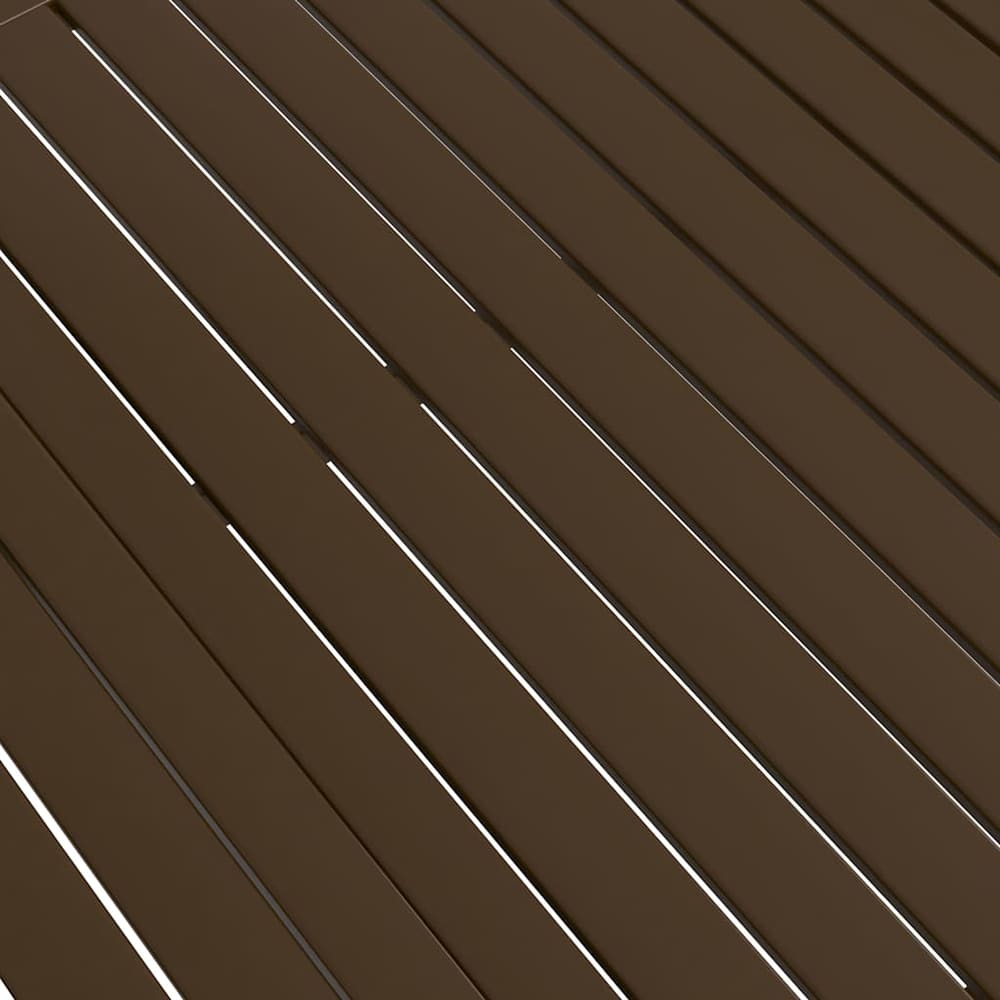 Garden Table Steel Brown 190 cm 80 cm
