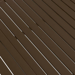 Garden Table Steel Brown 190 cm 80 cm