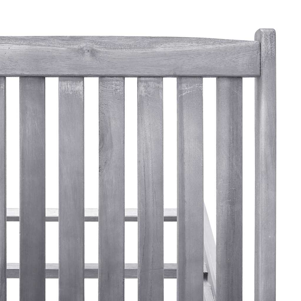 Solid Acacia Wood 2-Person sun lounger