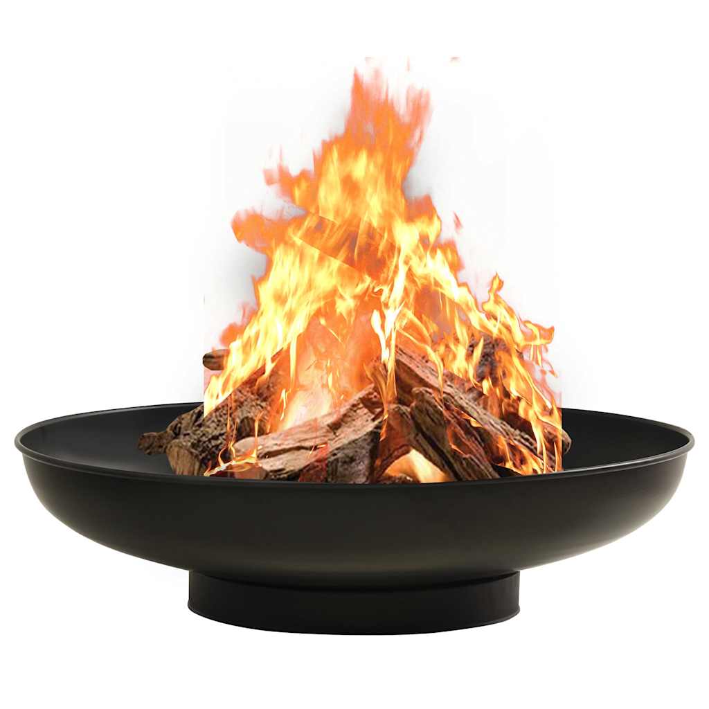Fire Pit 57 cm Steel Black