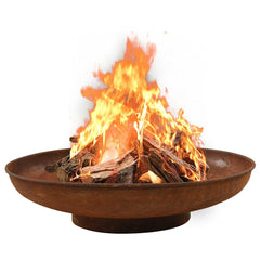 Fire Pit 57 cm Steel Brown