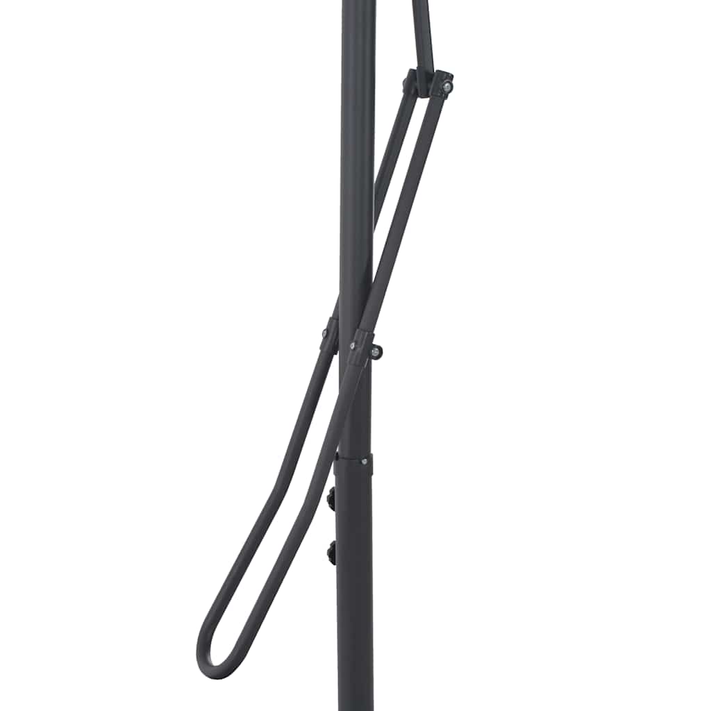 vidaXL Garden Parasol with Steel Pole Bordeaux Red 250x250x230 cm 5