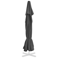 vidaXL Replacement Fabric for Outdoor Parasol Anthracite 515 cm 4